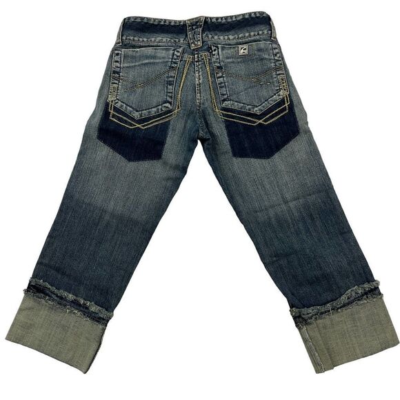 Pre-Loved Gang-Rio Brazilian Women US 2 Jeans Washed Denim Capri 3/4 Pants - Picture 4 of 15